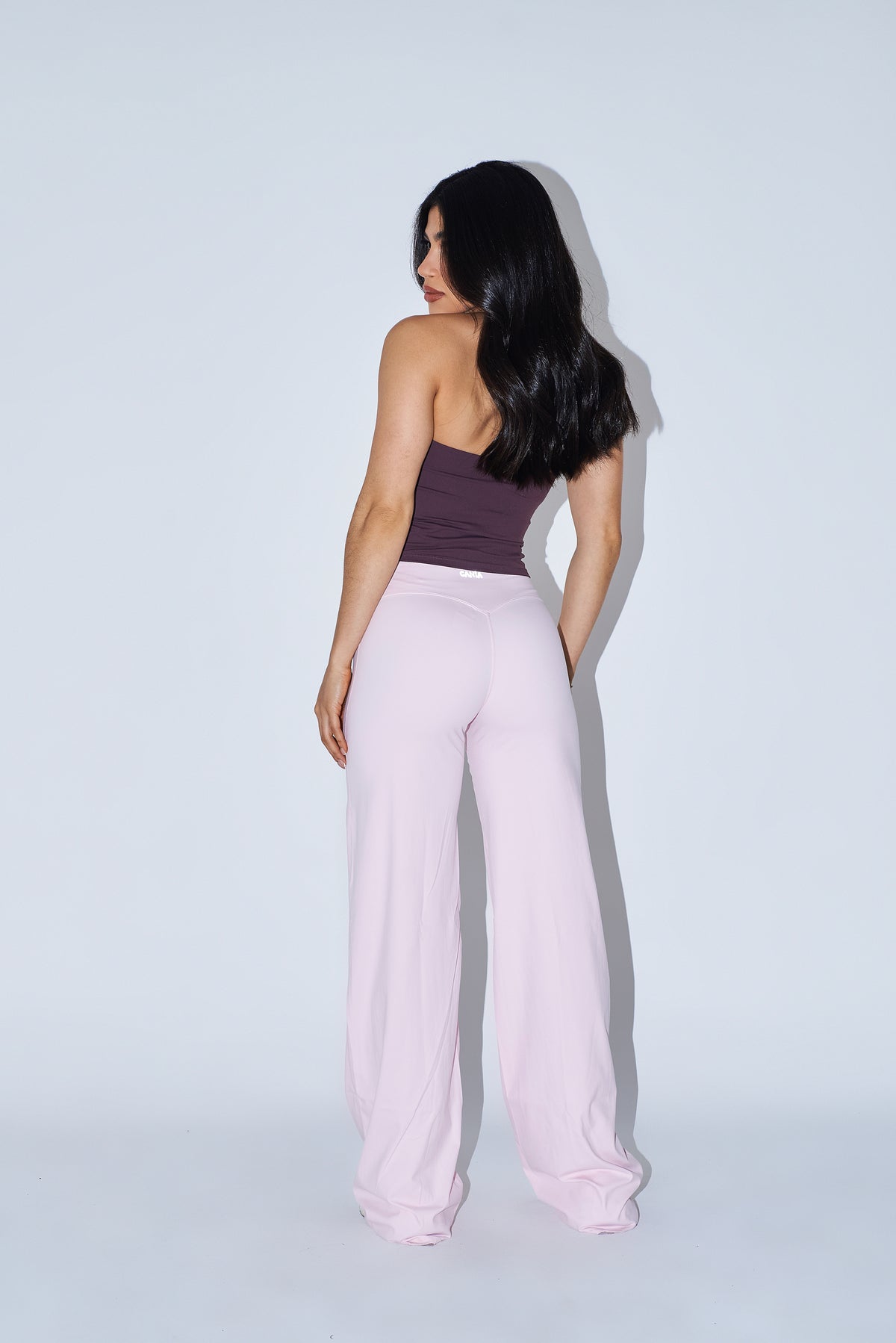 V WIDE LEG - PINK