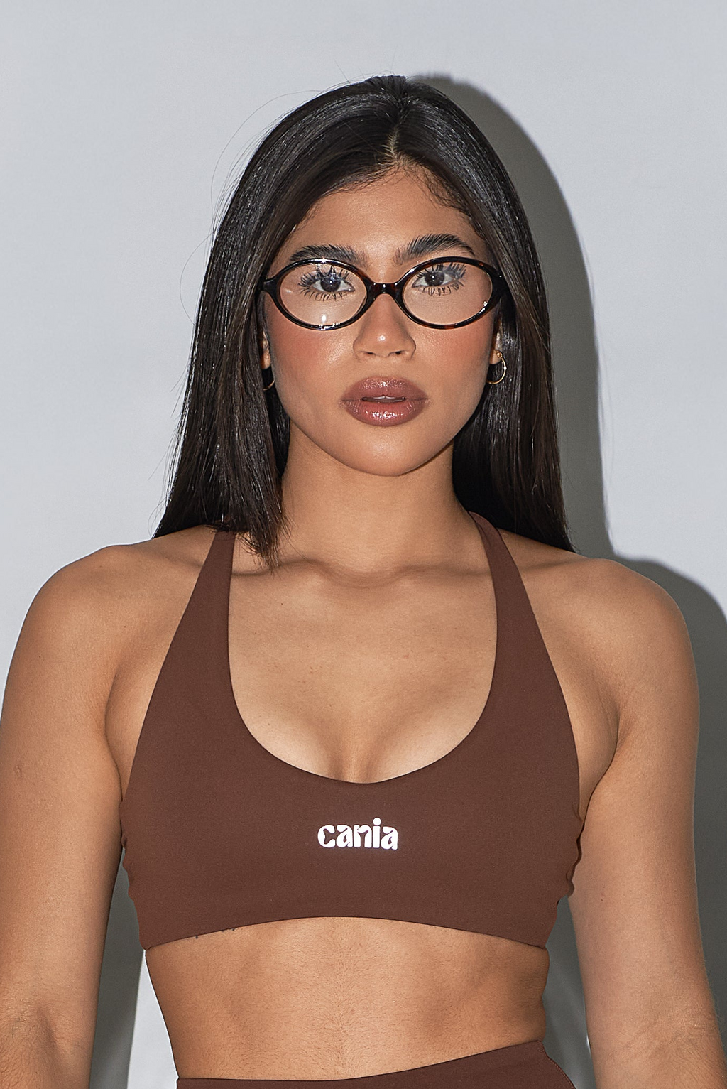 CROSSY TOP - BROWN
