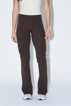 FLARE LEGGINGS - DEEP BROWN