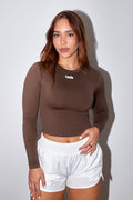 L/S FRESH TOP - BROWN