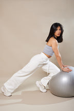COZY SWEATPANTS - WHITE
