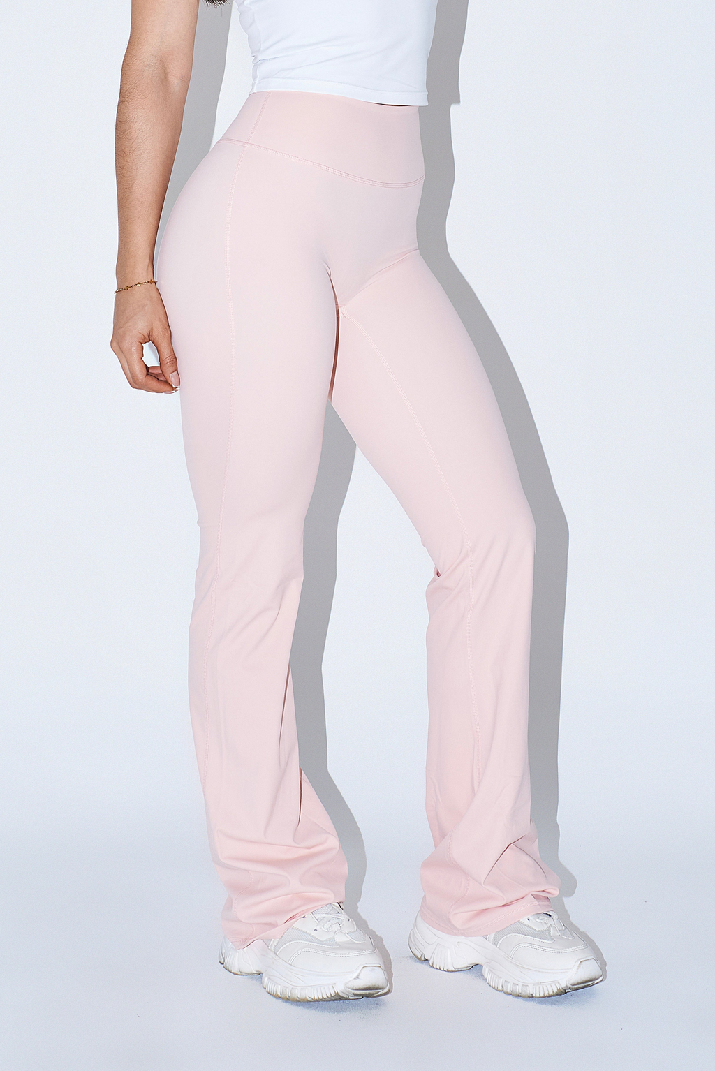 FLARE LEGGINGS - PEACH PINK
