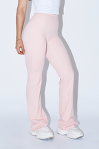 FLARE LEGGINGS - PEACH PINK