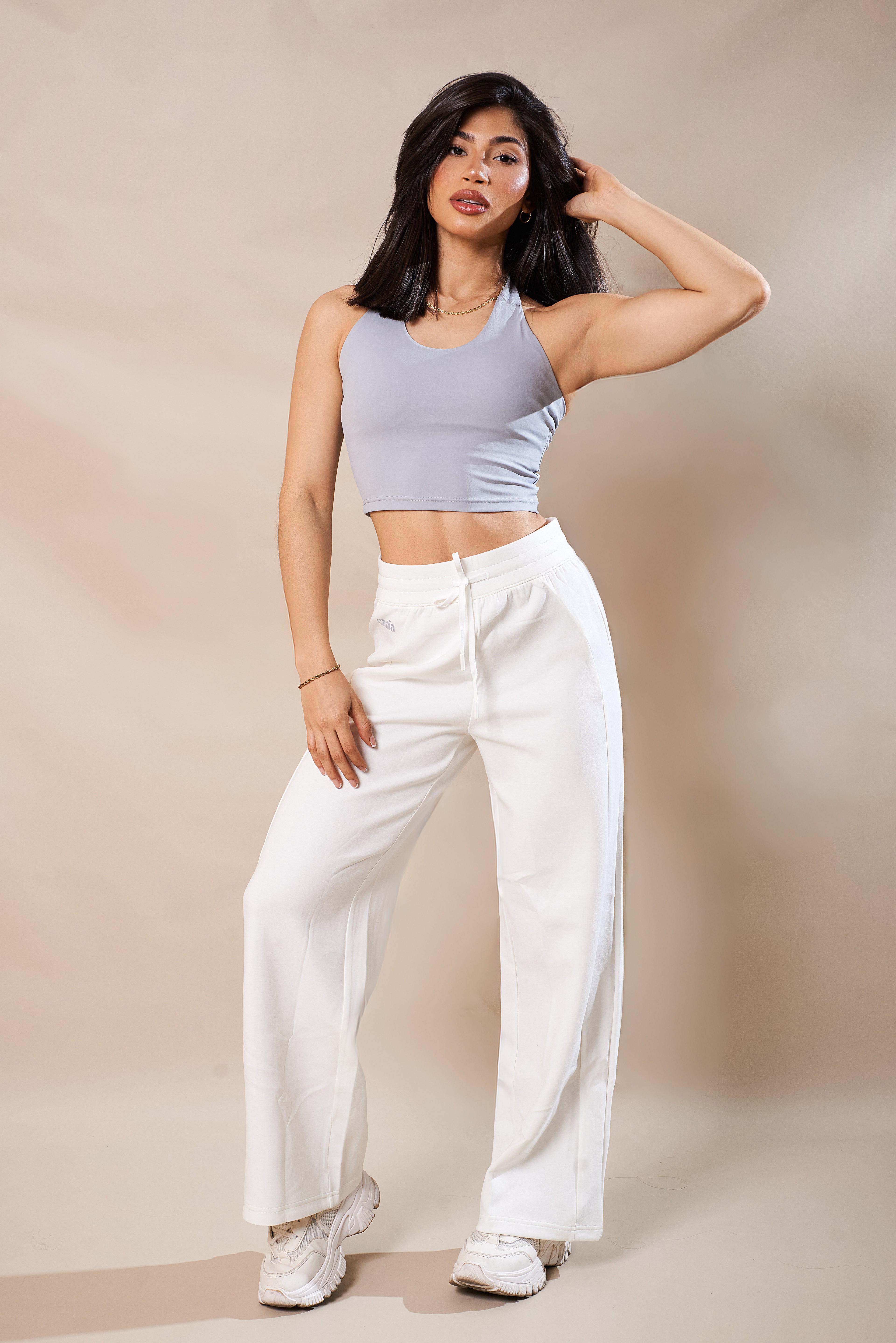 COZY SWEATPANTS - WHITE