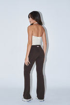 FLARE LEGGINGS - DEEP BROWN