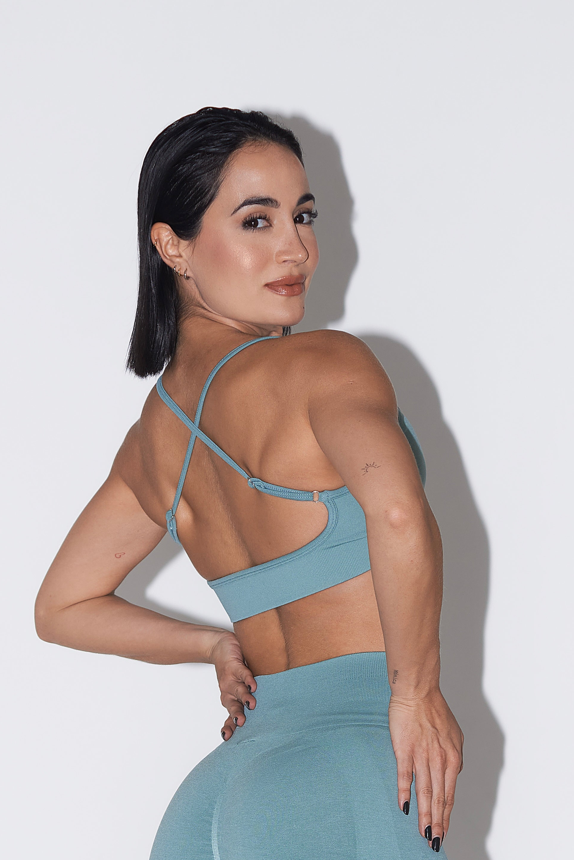 GAETA TOP - AQUAMARINE