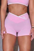 V LINE SHORTS - PINK