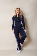 LEIA FLARE LEGGINGS - BLUE