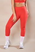HEART LEGGINGS - CORAL